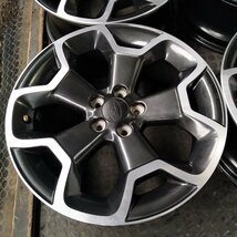 管理番号：S5-222【4本価格】【17x7J 5x100 ET+48 ハブ56】スバルSUBARU純正・XV等・ブラポリ・直接引取可能・下取り可能_画像4