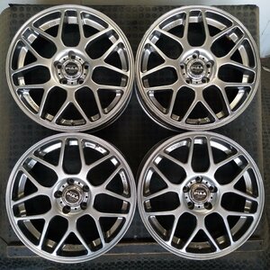 管理番号：Ｓ6-26【4本価格】【17x7J 5x108 ET+48 ハブ73.05】PIAA SUPER MESH MONO・直接引取可能・下取り可能