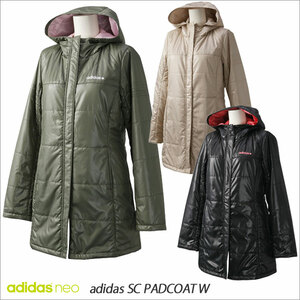 [50%OFF]adidas Adidas *SC light pa dead lady's cotton inside coat [ new goods ]JAZ32*9,790 jpy. goods [ price decline prompt decision ] black M