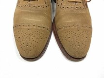 HH超美品【クロケット&ジョーンズ CROCKETT&JONES】WESTFIELD スエード ドレスシューズ 紳士靴 (メンズ) size5E 茶系 ◎18MZA3118◎_画像2