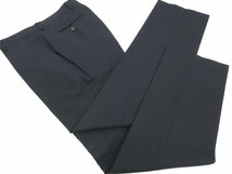 HH 美品 【スーツカンパニー THE SUIT COMPANY】Super120's 絹混 2ボタン 紺無地 2パンツ スーツ (メンズ) 165cm-8Drop 濃紺◎27RMS5198_画像3