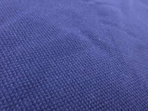 HH 【クルチアーニ Cruciani】 鹿の子 半袖 ポロシャツ イタリア製 (メンズ) size46 青みのあるネイビー ◎5MT4578◎_画像7