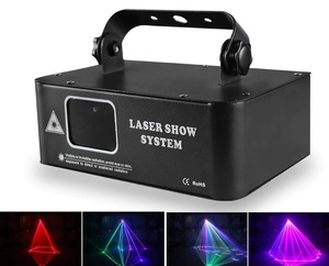 SALE ▲ リモコン付 エイリアン 500mW RGB レーザー スキャナー ディスコ ライト ▲ DJ ステージ DMX ライト レーザー プロジェクターA560