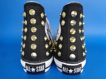 12647■新品 CONVERSE ALLSTAR コンバース オールスター スタッズ 黒 白 金 26 US 7.5 1CJ392 ボイコット クリスチャンルブタン 好き_画像5