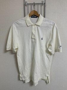 ［POLO GOLF RALPH LAUREN ］ポロゴルフ　ラルフローレン 半袖ポロシャツ　白系　Mサイズ Y990