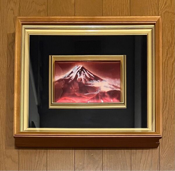 2点!赤富士と亥の図 京都建仁寺 額縁 横38.5cm/35cm 縦/3.5cm