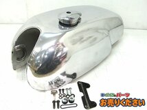 中古現状 デイトナ 66678 ★ SR400 SR500 ノートンタイプ アルミガソリンタンク キット アルミタンク_画像1