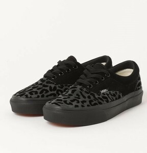 ヴァンズ 25.5cm エラ レオパード ブラック VANS V95CF ERA LEOPARD BLACK LEOPARD メンズ スニーカー スエード 天然皮革 黒 バンズ