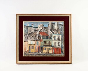 Art hand Auction Genuine work Shiro Aoki 1965 oil painting Verveille Size F10 Born in Kanagawa Prefecture Studied under Kenzo Noguchi Artist living in France Paints the streets of Paris in warm colors 7628, painting, oil painting, Nature, Landscape painting