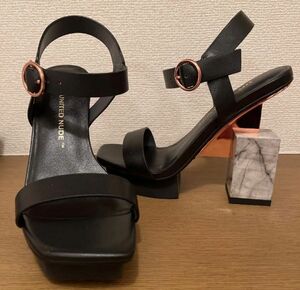 UNITED NUDE CubeSandal Hi Black+Marble ユナイテッドヌード サンダル 大理石　レディース