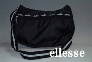 ★DSC2787★驚愕の1000円～完全売り切り！ellesse/黒/ストリートで大注目! 高級感抜群!傑作ベストセラー！ショルダー/バッグ