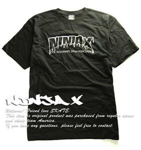 NINJA X (ニンジャエックス) Tシャツ Original ninjax rogo drip Black ブラック (S)