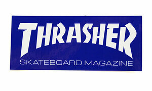 THRASHER (スラッシャー) US 中判 ステッカー シール Skate Mag Medium Sticker Blue (ブルー) スケボー SK8 SKATE スケートボード