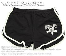 Thrasher (スラッシャー) US レディース ショートパンツ ショーツ Girls Sk8Goat Night Shorts Black ブラック (XS) スケボー SKATE SK8_画像2