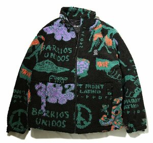 GRIMEY / GRMY (グライミー) フリースジャケット LOST BOYS SHERPA JACKET BLACK ブラック (L)