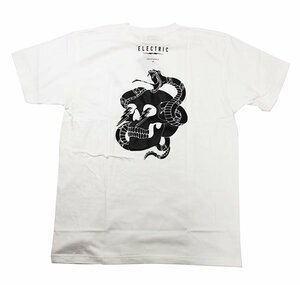 ELECTRIC (エレクトリック) Tシャツ SLITHER S/S TEE WHITE ホワイト (L) (E23ST06)
