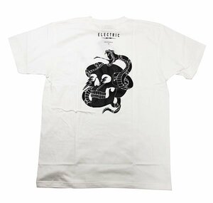 ELECTRIC (エレクトリック) Tシャツ SLITHER S/S TEE WHITE ホワイト (XL) (E23ST06)