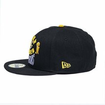 BornxRaised (ボーンアンドレイズド) キャップ 帽子 BORN X RAISED + LAKERS 17 RINGS CHAMPIONSHIP FITTED HAT BLACK 7-1/4（57.7cm）_画像3