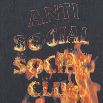 AntiSocialSocialClub (アンチソーシャルソーシャルクラブ) 半袖 シャツ ASSC BBQ Button Up Black ブラック×オレンジ (L)_画像2