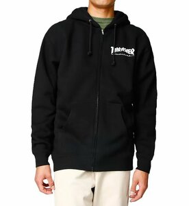 Thrasher (スラッシャー) US パーカー ジップフード Logo Zip Hood Black ブラック (L) スケボー SKATE SK8 スケートボード