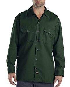 Dickies (ディッキーズ) US 長袖 ワークシャツ (574) Long Sleeve Work Shirt Hunter Green ハンターグリーン (L)