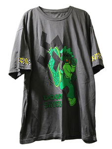 Doom Sayers (ドゥームセイヤーズ) Tシャツ LilKool Stomp Out Tee Pepper Black チャコール (XL) スケボー SKATE SK8 スケートボード