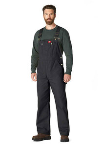 Dickies (ディッキーズ) オーバーオール (DB100RBK) Bib Overalls Rinsed Black ブラック (32×32)