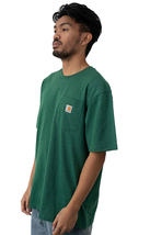 Carhartt (カーハート) Tシャツ (K87) Workwear Pocket T-Shirt North Woods Heather ノースウッズヘザー/グリーン (L) ポケット付き_画像2