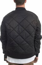 Dickies (ディッキーズ ) US キルティング ジャケット (61242BK) Diamond Quilted Nylon Jacket Black ブラック (L)_画像4