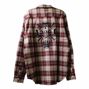 Dogtown (ドッグタウン) JP ネルシャツ Cross Logo FLANNEL SHIRT WINERED ワインレッド (XL) スケボー SKATE