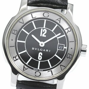 ブルガリ BVLGARI ST29S ソロテンポ デイト クォーツ レディース 良品 保証書付き_752330