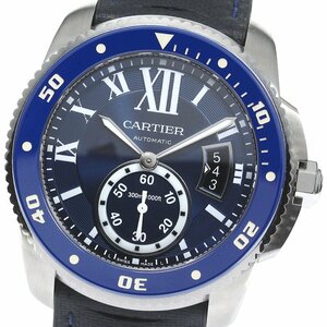  with translation Cartier CARTIER CRWSCA0010 Carib rudu Cartier diver Date self-winding watch men's _753449