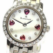 訳あり ブランパン Blancpain 0062-1997-35 レディバード K18WG ダイヤベゼル 4Pルビー 自動巻き レディース _733485_画像1