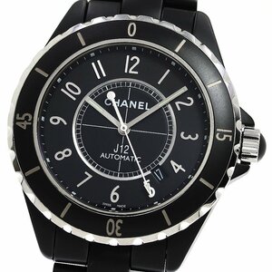 訳あり シャネル CHANEL H3131 J12 マットブラック 自動巻き メンズ _739824