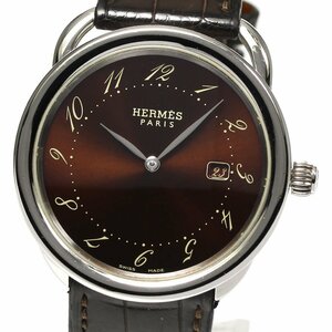  Hermes HERMES AR5.710aruso- Date quartz men's _755013