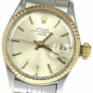  Junk Rolex ROLEX 6517 oyster Perpetual Date Cal.1160 self-winding watch lady's _745590[ev15]