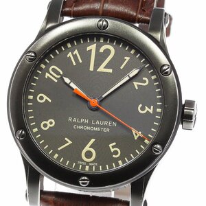  Ralph Lauren RALPH LAUREN K02500/R0250900 RL67 Safari Chrono meter self-winding watch men's written guarantee attaching ._754763