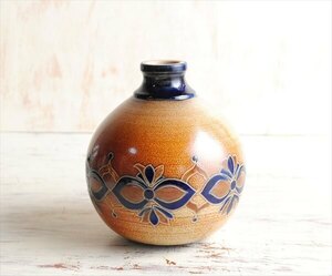  Германия из Vintage керамика. ваза ваза для цветов Art pottery цветок pot один колесо .. цветок основа Mid-century античный _ig3285