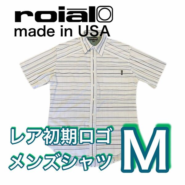 [値下げ]roial ロイアル ビンテージ 半袖シャツ USA製 メンズM