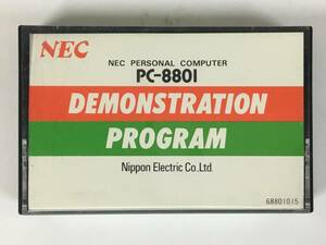 ●○V738 NEC PC-8801 DEMONSTRATION PROGRAM デモンストレーション・プログラム カセットテープ○●