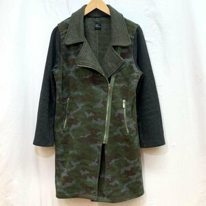  Urban Research wool rider's jacket khaki gray duck camouflage camouflage long coat WL 31309014T coat coat 1