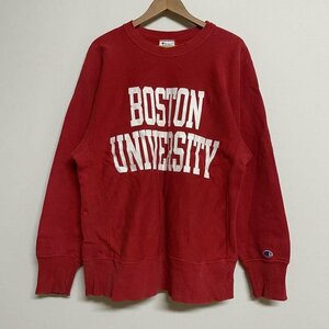 ヴィンテージ Champion / チャンピオン　80s REVERSE WEAVE リバースウィーブ カレッジロゴ 長袖 スウェット トレーナー RED L L