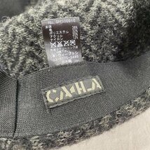 カシラ CA4LA / ベレー帽 / SHS00918 / ウール / GRY / BLK 帽子 帽子 - 黒 / ブラック X 灰 / グレー 無地_画像5