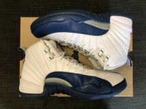 26cm US8 NIKE AIR JORDAN 12 RETRO French Blue エアジョーダン レトロ フレンチ ブルー 白 青 golf playoff Royalty taxi og 130690-113_画像2