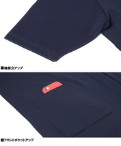 【新品】 2L ブラック 5分袖 カーディガン メンズ 大きいサイズ 薄手 プリント 半袖 Tシャツ 2点セット アンサンブル_画像8