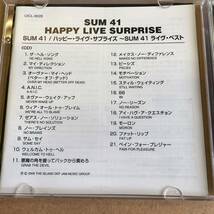 送料無料☆SUM41『ハッピーライヴサプライズ』初回限定盤CD＋DVD☆帯付☆美品☆アルバム☆307_画像3