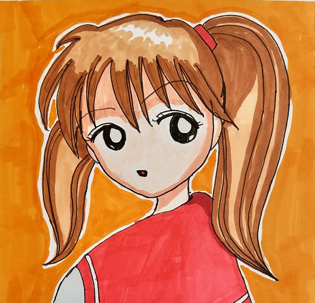 Hand-drawn illustration #18 Sailor sailor suit girl twintails, comics, anime goods, hand drawn illustration