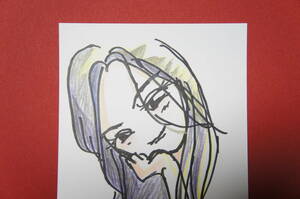 Art hand Auction Ilustración de arte original dibujada a mano #7 Hermosa mujer niña, historietas, productos de anime, ilustración dibujada a mano