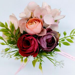 フラワーアレンジメント　造花　結婚式　オブジェ　インテリア　ピンク　ディスプレイ 花工房 ハンドメイド 母の日