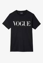 正規本物　美品　VOGUE　Tシャツ　ヴォーグ　ジャパン　sサイズ　黒　白ロゴ　オーガニックコットン　モード_画像1